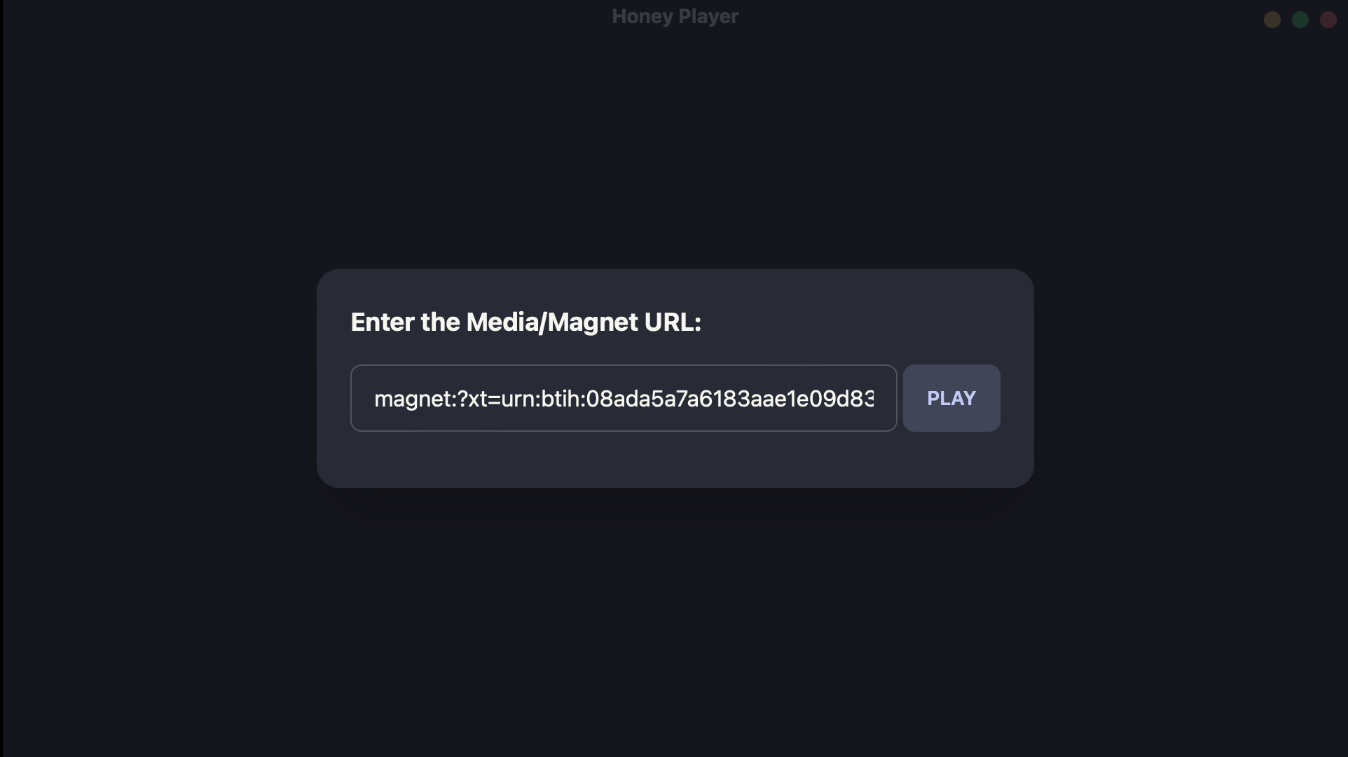 Honey Player Url